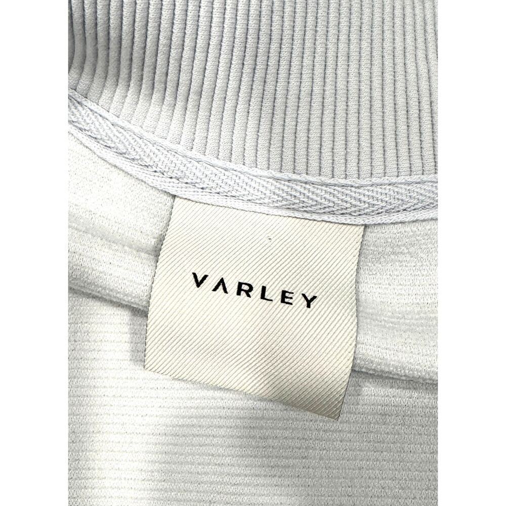 VARLEY Milano Half Zip Sweat Textured Cropped Pullover Sweatshirt Size XS - Picture 5 of 8